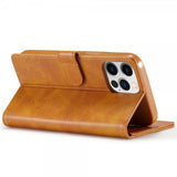 Lc.Imeeke iPhone 14 Pro Max Cover med Kortlomme Standerfunktion Lysebrun
