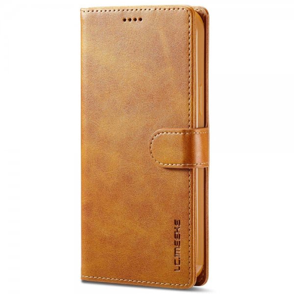 Lc.Imeeke iPhone 14 Pro Max Cover med Kortlomme Standerfunktion Lysebrun