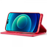Lc.Imeeke iPhone 14 Pro Max Cover med Kortlomme og Standfunktion Magenta
