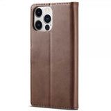 Lc.Imeeke iPhone 14 Pro Max Cover med Kortlomme Standerfunktion Mørkebrun