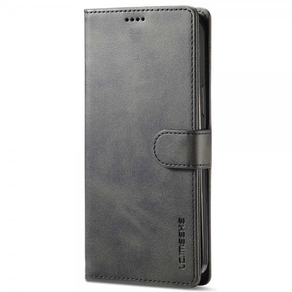Lc.Imeeke iPhone 14 Pro Max Cover med Kortfag Stativfunktion Sort