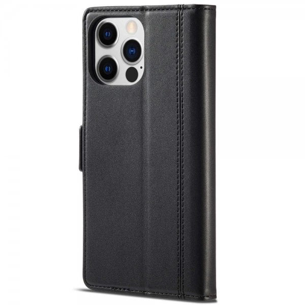 Lc.Imeeke iPhone 14 Pro Max Cover med Kortlomme Sort
