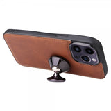 iPhone 14 Pro Max Cover med Aftageligt Cover KT Leather Series-3 Brun