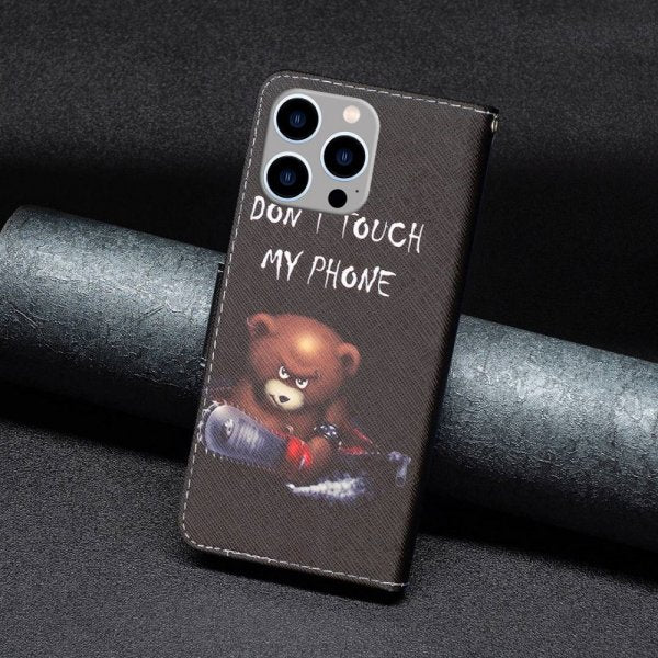 iPhone 14 Pro Max Cover Motiv Bjørn Don't Touch My Phone