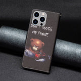 iPhone 14 Pro Max Cover Motiv Bjørn Don't Touch My Phone