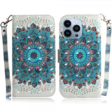 iPhone 14 Pro Max Cover Motiv Blå Mandala