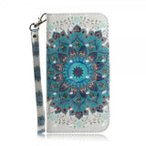 iPhone 14 Pro Max Cover Motiv Blå Mandala