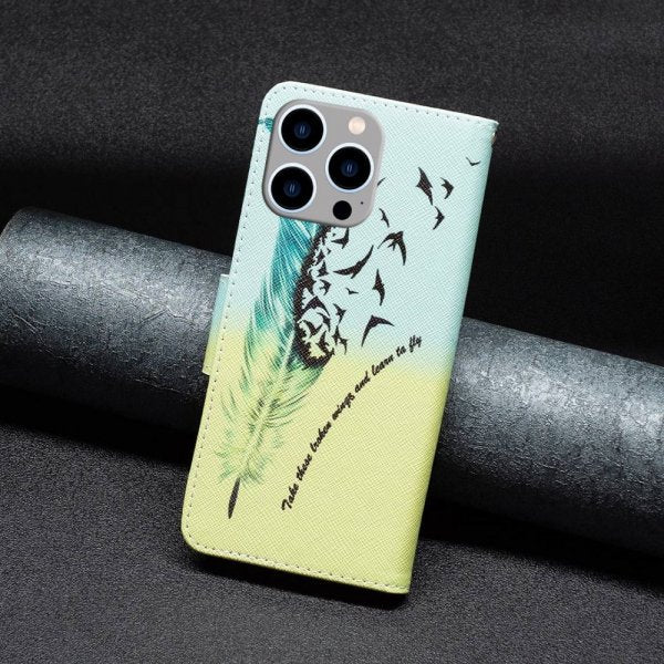 iPhone 14 Pro Max Cover Motiv Fjer