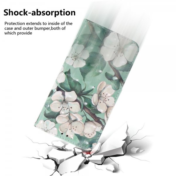 iPhone 14 Pro Max Cover Motiv Hvide Blomster