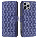 iPhone 14 Pro Max Cover Rombemønster Blå