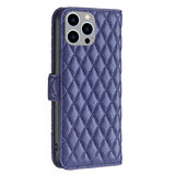 iPhone 14 Pro Max Cover Rombemønster Blå