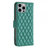 iPhone 14 Pro Max Cover Rombemønster Grøn