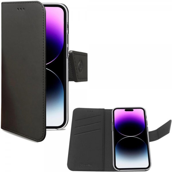 Celly iPhone 14 Pro Max Cover Wally Wallet Case Sort