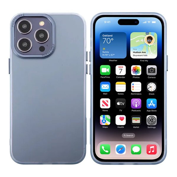 iPhone 14 Pro Max Cover Kameralinse MagSafe Blå