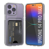 Rvelon iPhone 14 Pro Max Cover Kortholder Gennemsigtig