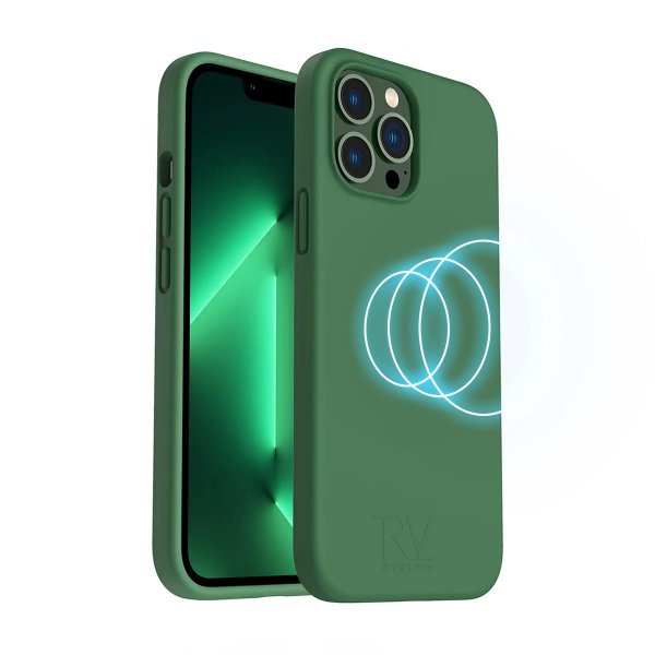 Rvelon iPhone 14 Pro Max Cover Silikone MagSafe Grøn