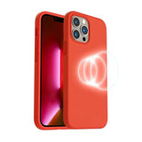 Rvelon iPhone 14 Pro Max Cover Silikone MagSafe Rosa