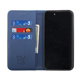Rvelon iPhone 14 Pro Max Etui Udfoldeligt Kortrum Blå
