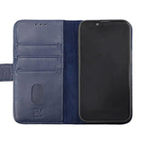 Rvelon iPhone 14 Pro Max Etui Ægte Læder Blå