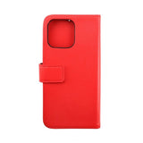 Rvelon iPhone 14 Pro Max Fodral Ægte Læder Rød