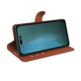 iPhone 14 Pro Max Cover med Stativ Brun