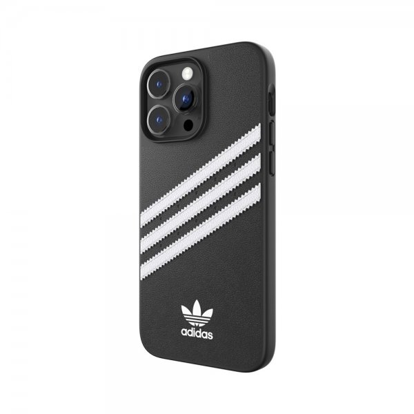 Adidas iPhone 14 Pro Max Cover 3 Stripes Snap Case Sort Hvid