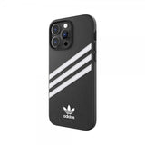 Adidas iPhone 14 Pro Max Cover 3 Stripes Snap Case Sort Hvid