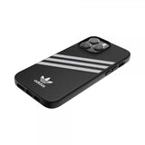 Adidas iPhone 14 Pro Max Cover 3 Stripes Snap Case Sort Hvid