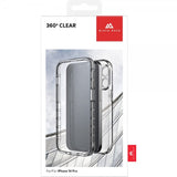 Black Rock iPhone 14 Pro Max Cover 360° Real Glass Case Sort Klar