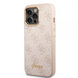 Guess iPhone 14 Pro Max Cover 4G Logo Rosa