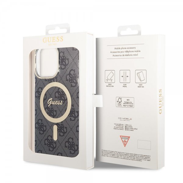 Guess iPhone 14 Pro Max Cover 4G Pattern MagSafe Sort