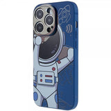 iPhone 14 Pro Max Cover Astronaut Blå Grå