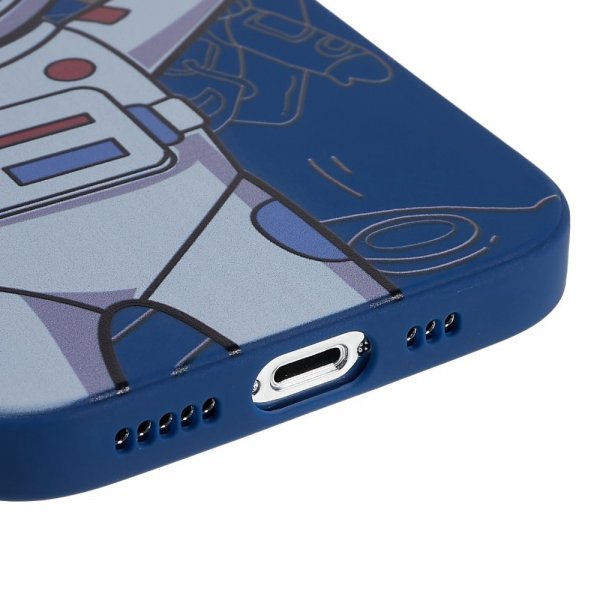 iPhone 14 Pro Max Cover Astronaut Blå Grå