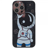 iPhone 14 Pro Max Cover Astronaut Sort Brun