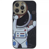 iPhone 14 Pro Max Cover Astronaut Sort Grå