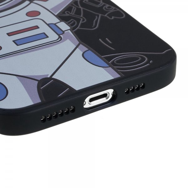 iPhone 14 Pro Max Cover Astronaut Sort Grå