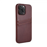 Buffalo iPhone 14 Pro Max Cover Bagside med Kortlommer Brun