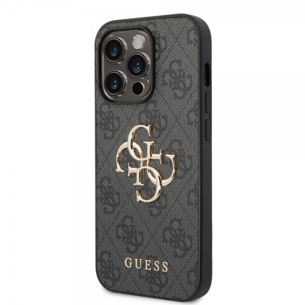 Guess iPhone 14 Pro Max Cover Big Metal Logo Grå