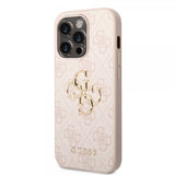 Guess iPhone 14 Pro Max Cover Big Metal Logo Rosa