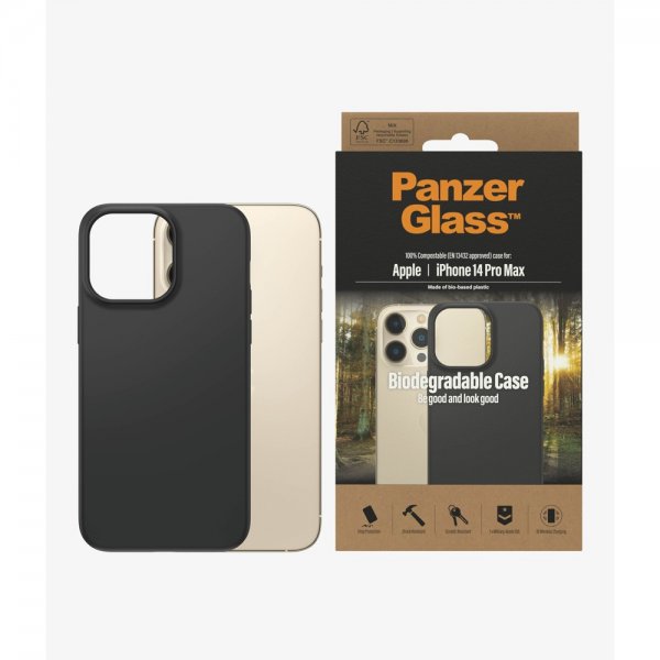 PanzerGlass iPhone 14 Pro Max Skal Biodegradable Case Sort