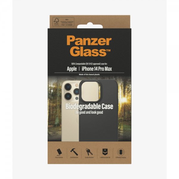 PanzerGlass iPhone 14 Pro Max Skal Biodegradable Case Sort
