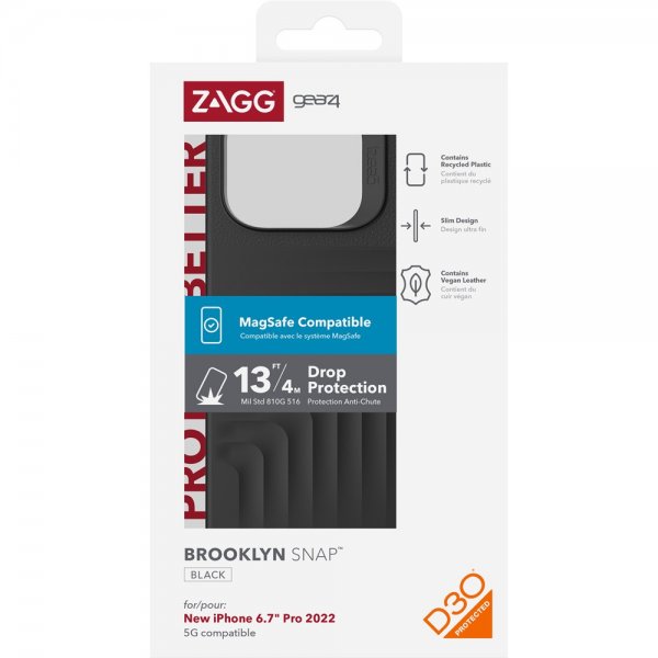 Gear4 iPhone 14 Pro Max Cover Brooklyn Snap Sort