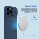 Nillkin iPhone 14 Pro Max Cover CamShield Silky MagSafe Blå