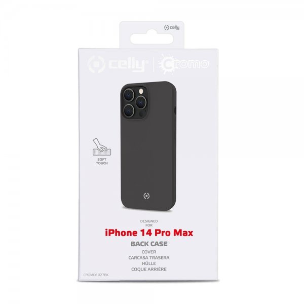 Celly iPhone 14 Pro Max Cover CROMO Sort
