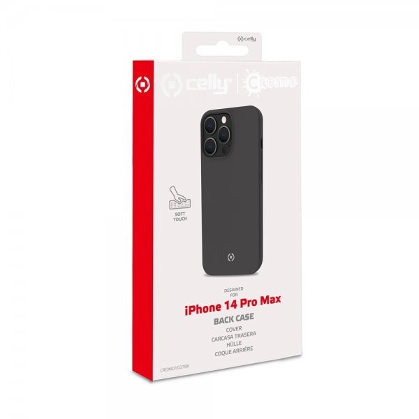 Celly iPhone 14 Pro Max Cover CROMO Sort