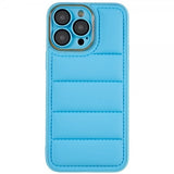 iPhone 14 Pro Max Cover Down Jacket Design Blå