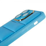 iPhone 14 Pro Max Cover Down Jacket Design Blå