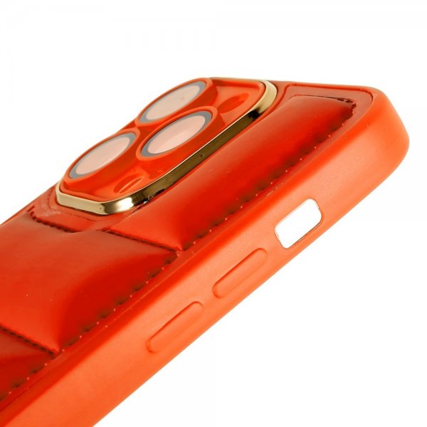 iPhone 14 Pro Max Cover Down Jacket Design Orange