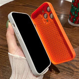 iPhone 14 Pro Max Cover Down Jacket Design Orange