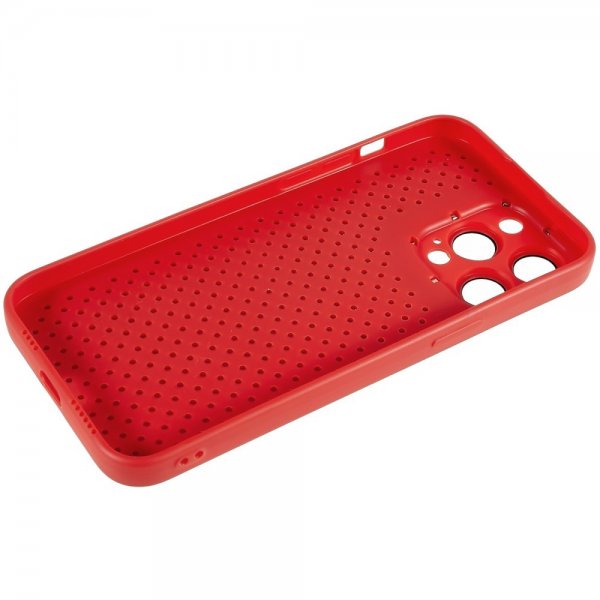 iPhone 14 Pro Max Cover Dunjakke Design Rød